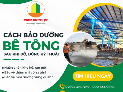 Bảo dưỡng bê tông sau khi đổ - Bê tông Trung Nguyên