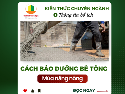Đổ bê tông khi trời nắng nóng - Làm sao để không bị nứt, rạn?