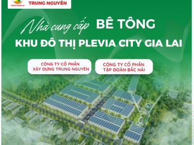 Bê Tông Trung Nguyên Đồng Hành Dự Án Plevia City - Khu Đô Thị Thông Minh Đầu Tiên Gia Lai