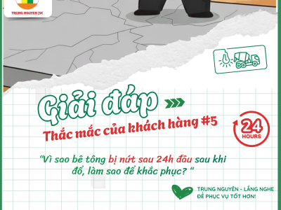 Nguyên nhân & khắc phục bê tông bị nứt sau 24h đổ