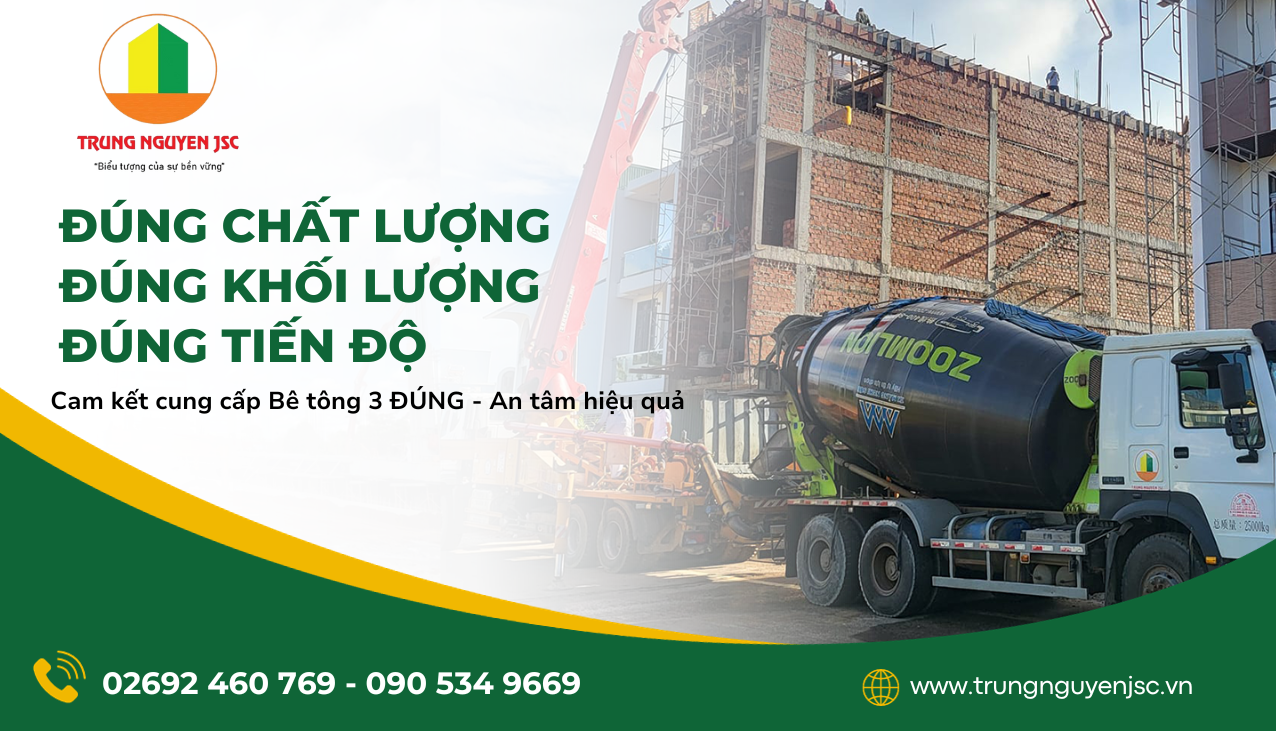 5 Lý do vì sao nên chọn Bê tông Trung Nguyên