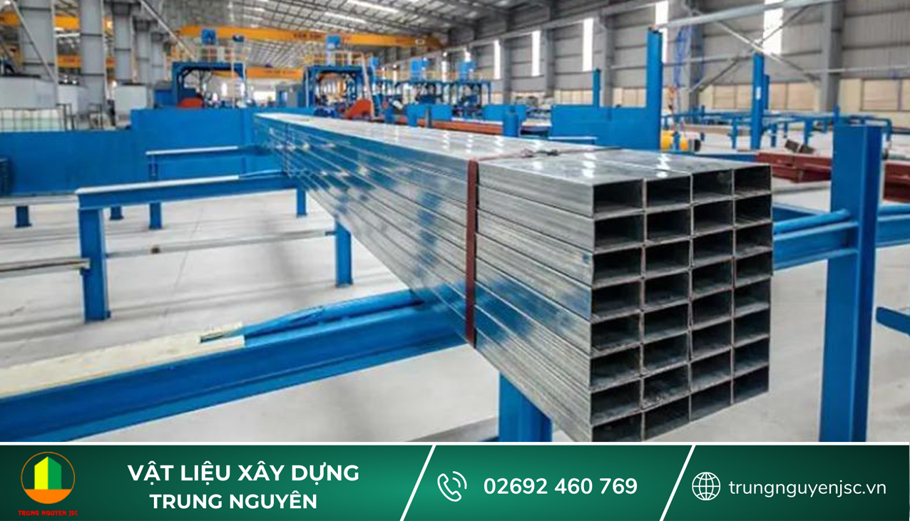 Giá sắt hộp 20x40 Hòa Phát - Trung Nguyên Gia Lai 