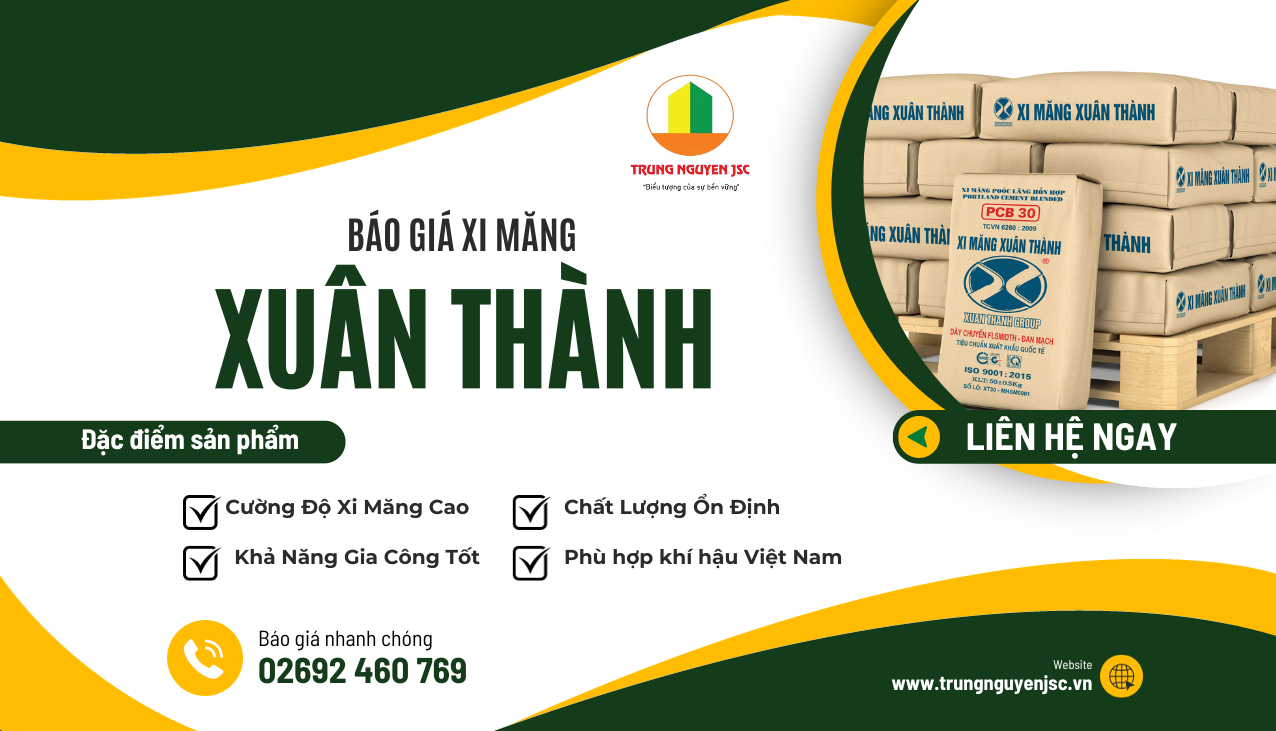 Báo giá xi măng Xuân Thành mới nhất - Trung Nguyên Gia Lai 