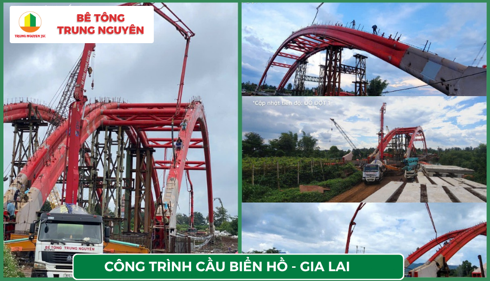 Bê Tông Cho Công Trình Cầu Đường Gia Lai - Chọn Trung Nguyên 
