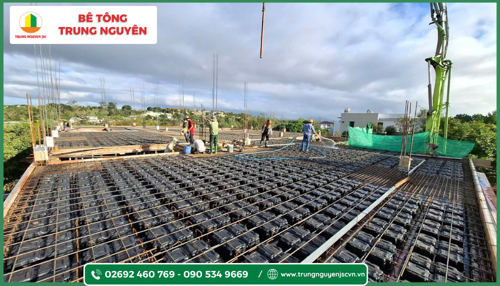Giải Pháp Bê Tông Sàn Vượt Nhịp - Bê tông Trung Nguyên 