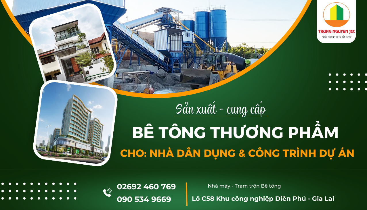 Bê tông Thương phẩm cho công trình dân dụng & công trình dự án