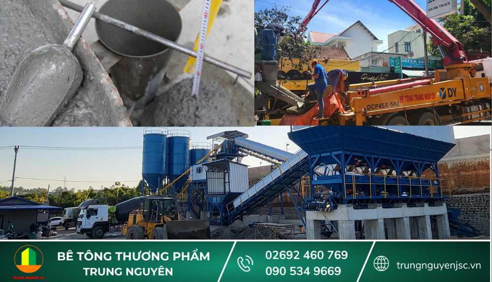 Bê tông thương phẩm Trung Nguyên - Tiêu chuẩn nguyên vật liệu đầu vào 