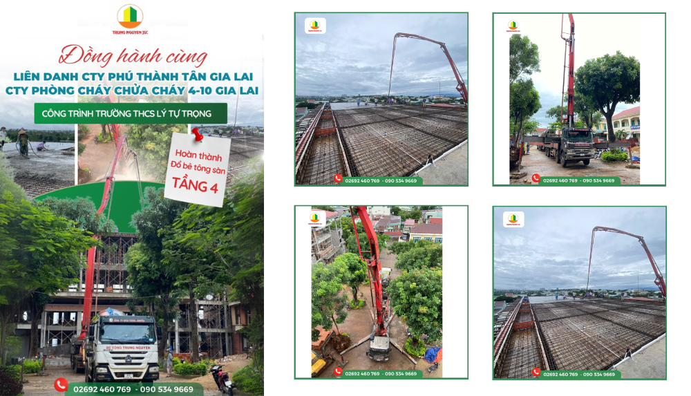 Bê Tông Trung Nguyên Đồng Hành Cùng Các Công Trình Trường Học Gia Lai