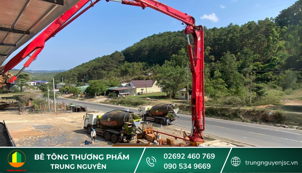 Bê tông Trung Nguyên - Đảm bảo hiệu suất & an toàn thiết bị bơm cần 