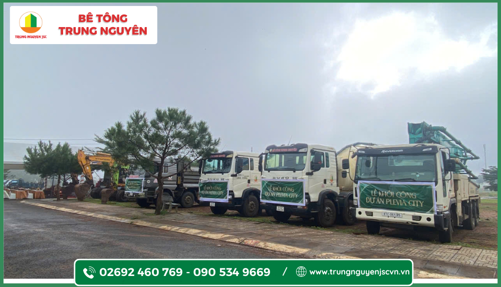 Bê Tông Trung Nguyên Đồng Hành Dự Án Plevia City - Khu Đô Thị Thông Minh Đầu Tiên Gia Lai