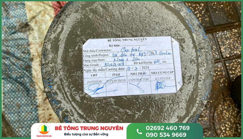 Tiêu chuẩn bê tông thương phẩm Trung Nguyên 